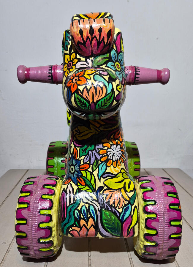 Floral | Putzu Carrito intervenido por Putzu